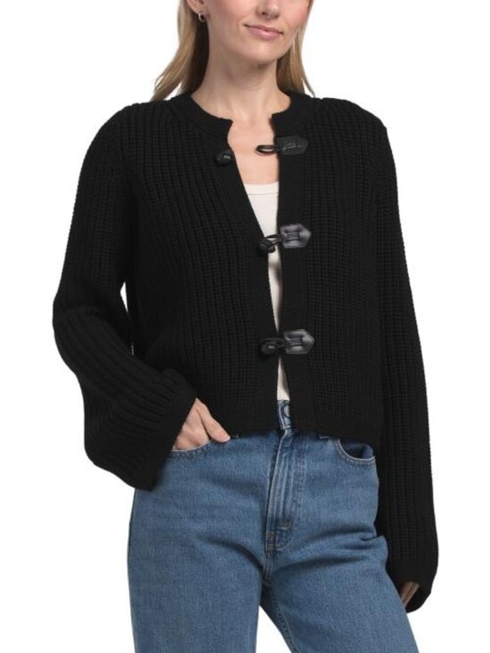 Rebecca Taylor Sweaters - REBECCA TAYLOR Wool Novelty Toggle Cardigan